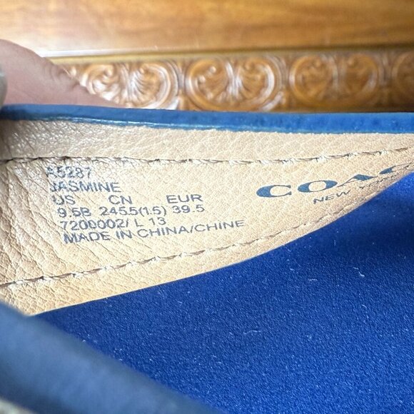 Coach Jasmine 9.5B Thongs Blue - Picture 2 of 7